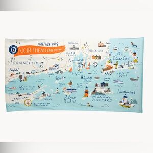 Spartina 449 Northeastern Harbors Beach Towel
